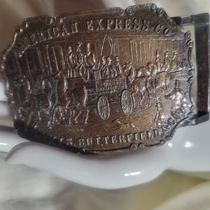 Vintage American Express Belt Buckle